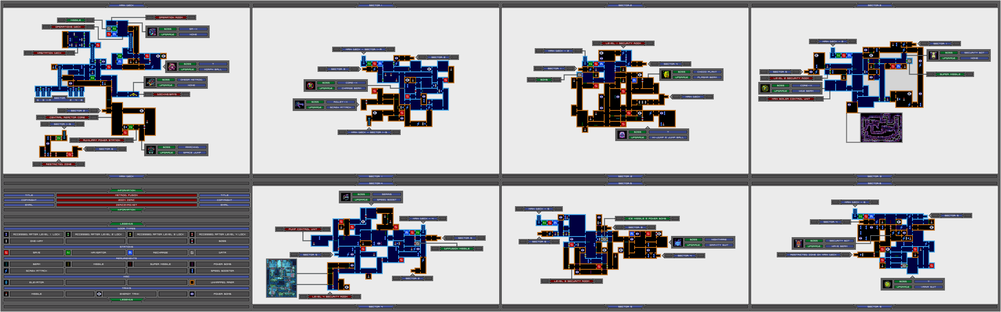 Metroid Fusion Map - (Zeric) .